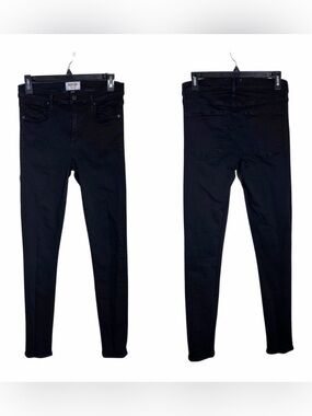 Agolde High-Rise Skinny Jeans in Black
